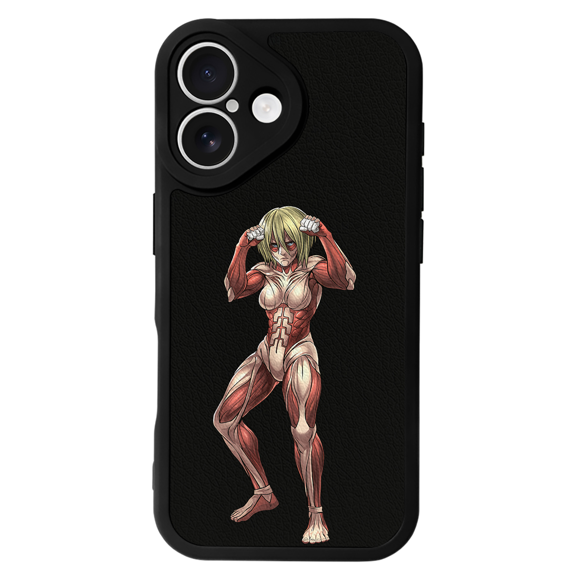 （画像用） 進撃の巨人 Attack on Titan 【iPhone 16シリーズ対応】シリコンスマホケース（レザー調） 材質：シリコン
